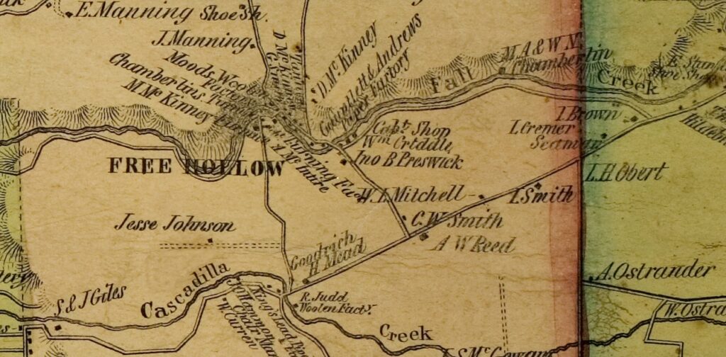 Map of Tompkins County, New York. 1853. Horace & Charles T. Smith, Philadelphia